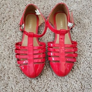 Red Old Navy cutout size 12 sandal
